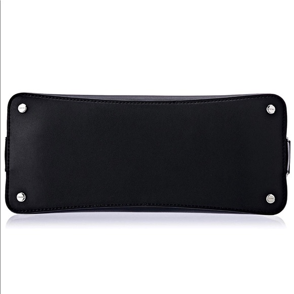 Calvin Klein Clara Stucco Leather Key Dome Satchel - Picture 6 of 8